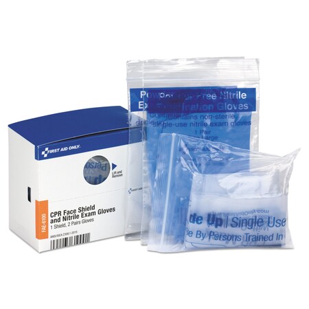 First Aid Only Refill for SmartCompliance General Business Cabinet, 1 CPR Mask; 1 Gloves FAE-6100